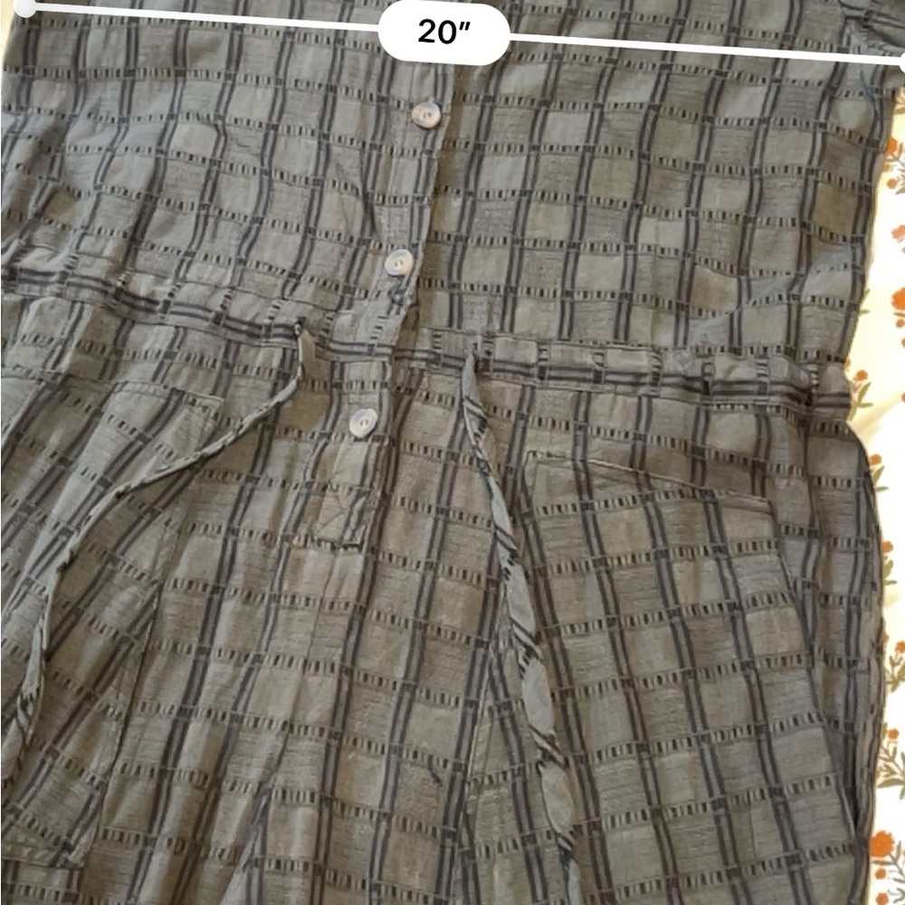 Whimsy + Row Remy Jumpsuit Hunter Plaid Large - Picture 11 of 16